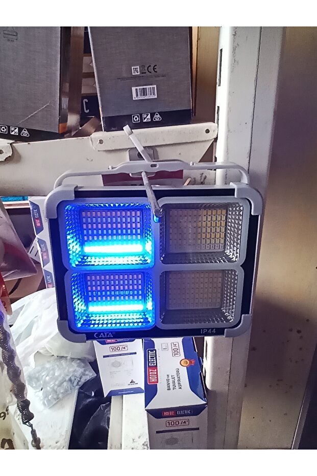 Solar LED projektör şarjlı - 5