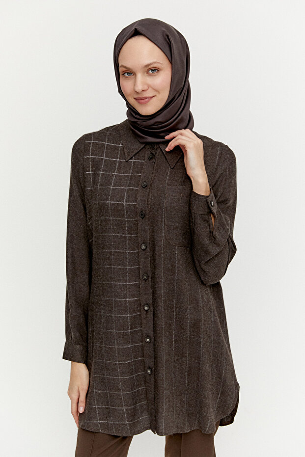 Simli Çizgili Tunik - 3