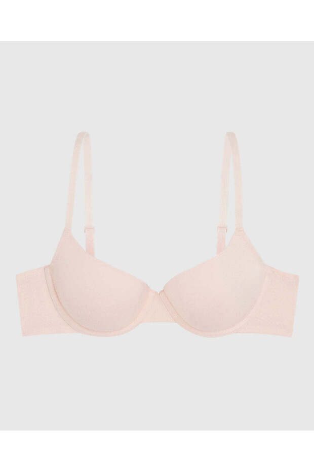 حمالة صدر نصفية ناعمة مبطنة بشكل خفيف - 1