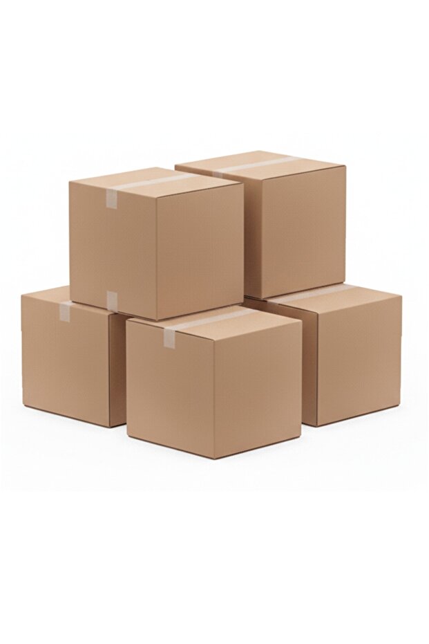 5 Pack of Heavy Duty 5 Ply 100% Recyclable Corrugated Cardboard Moving Boxes (30 x 30 x 30 cm)