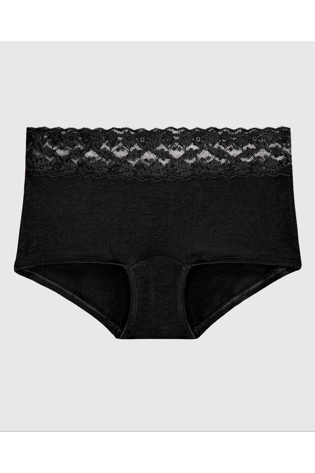 سروال داخلي قصير للأولاد مع حافة من الدانتيل - 1