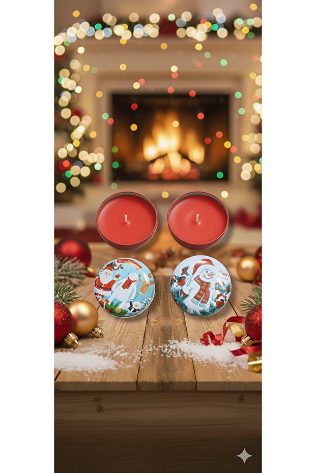 Yılbaşı temalı mum - 1