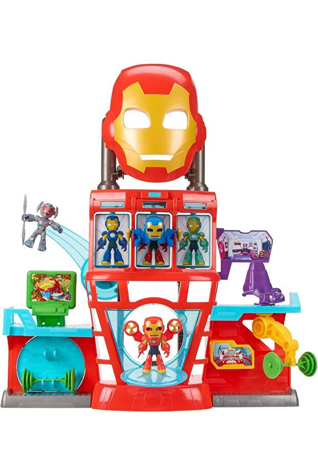 Iron Man & His Awesome Friends 3-Inch Iron Quarters Playset G1259 (Ages 3+)