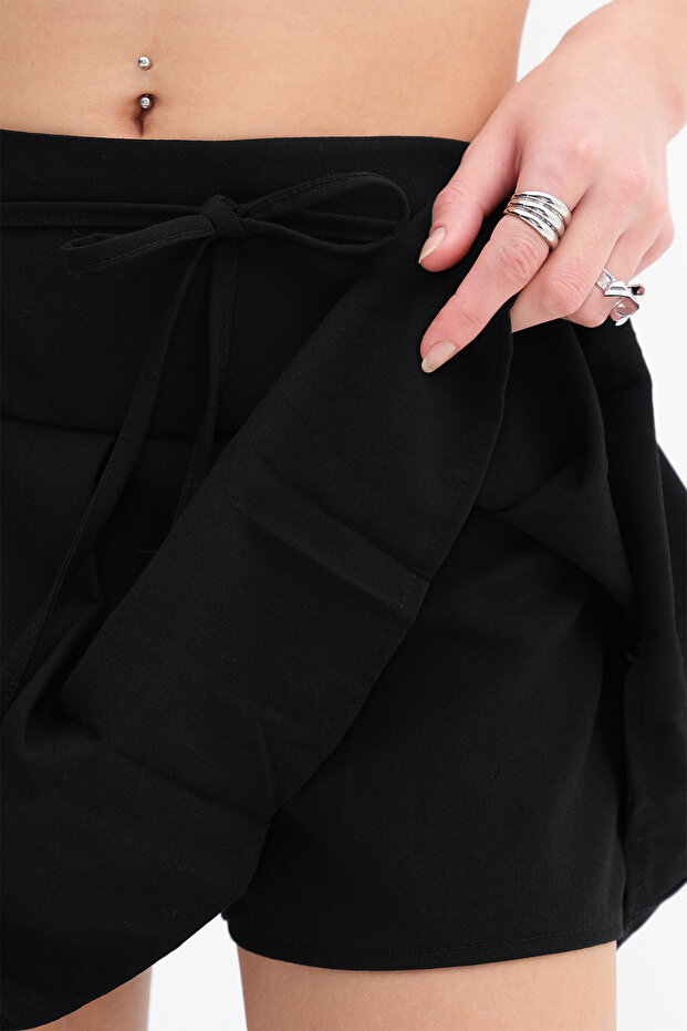 Pileli Mini Etek E1146 - 3