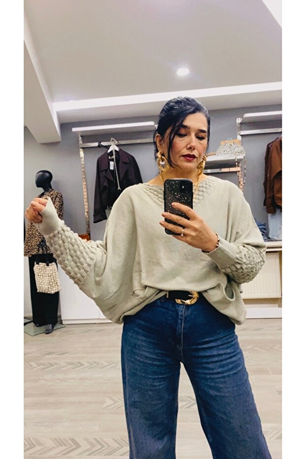 salaş triko bluz - 3