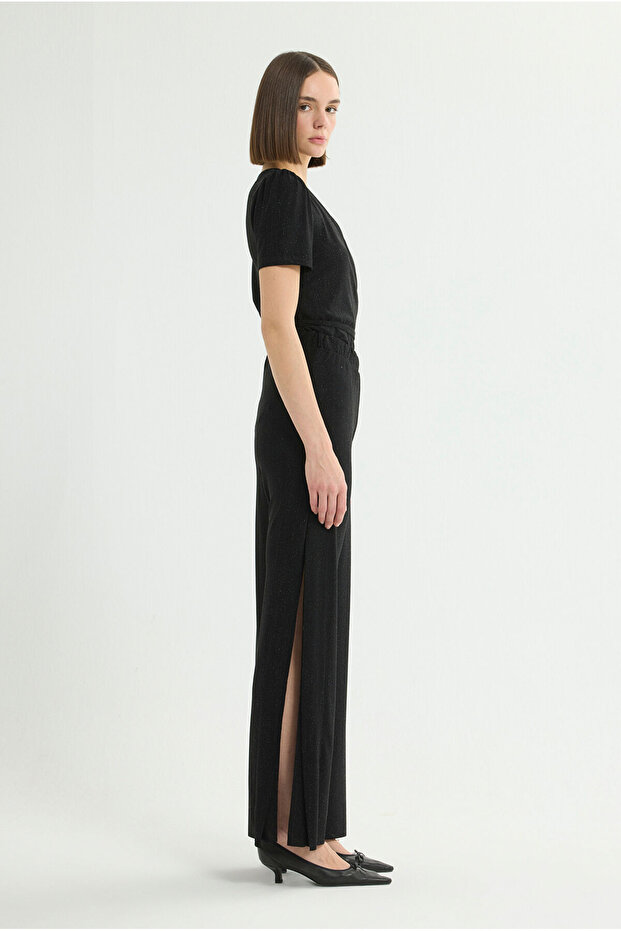 Simli Örme Pantolon - 3