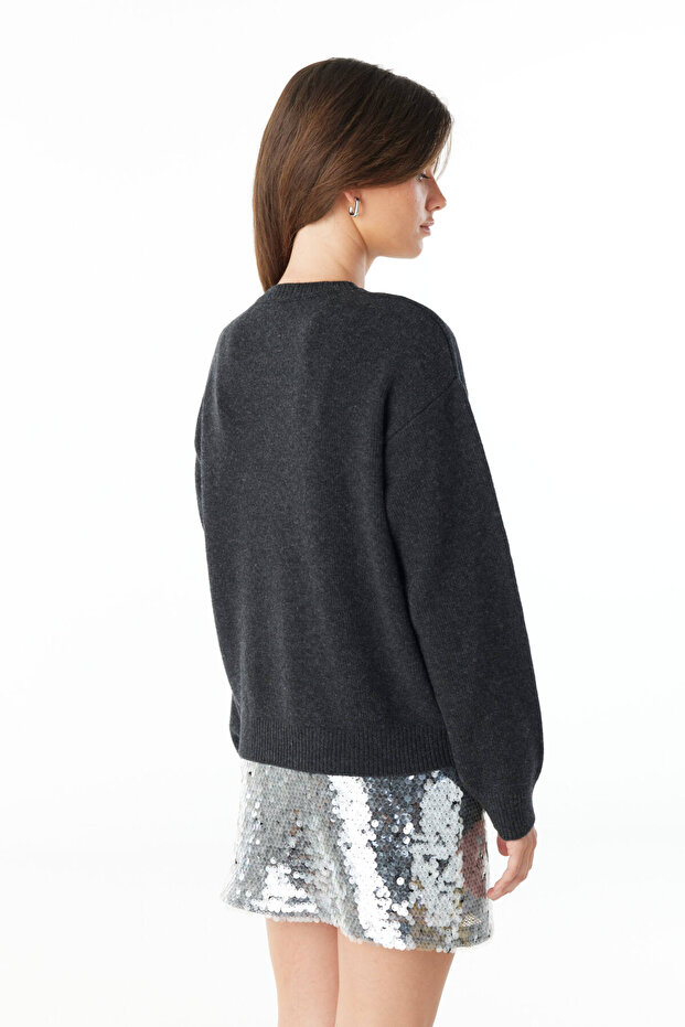 ANTRASİT LOGOLU KAZAK - 4