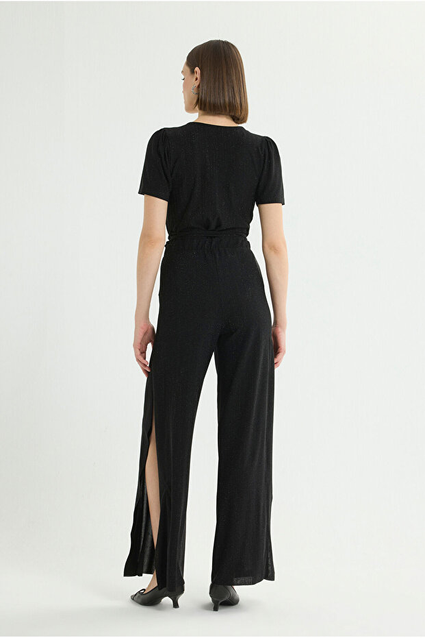 Simli Örme Pantolon - 6