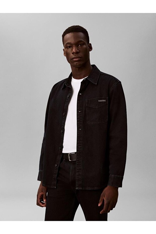 BLUE BLACK STONE 90S OVERSHIRT - 1