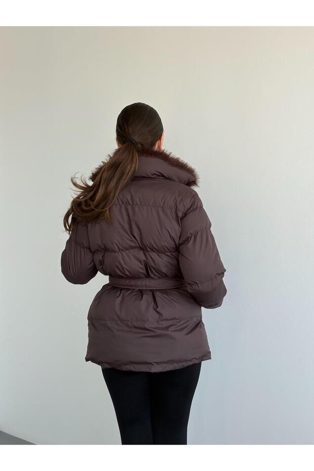 Şişme Kürklü Mont - 5