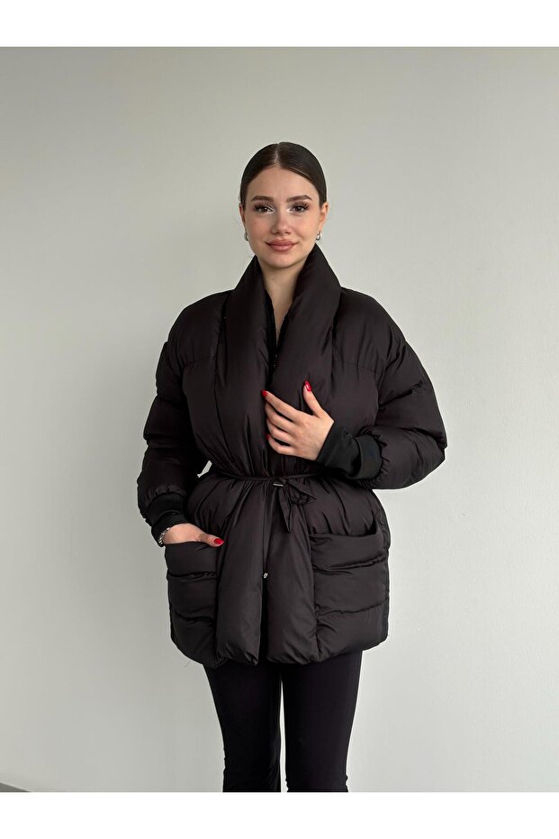 Bel Bağlamalı Şişme Mont - 2