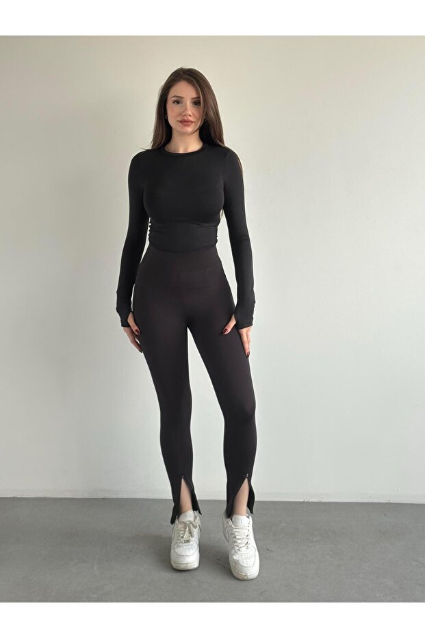 Fermuar Detay Tayt - 2