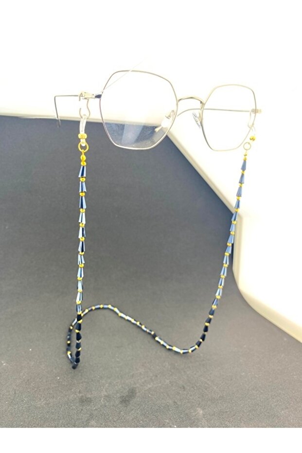 Pyramid Full Stone Eyeglass Cord / Chain Anthracite