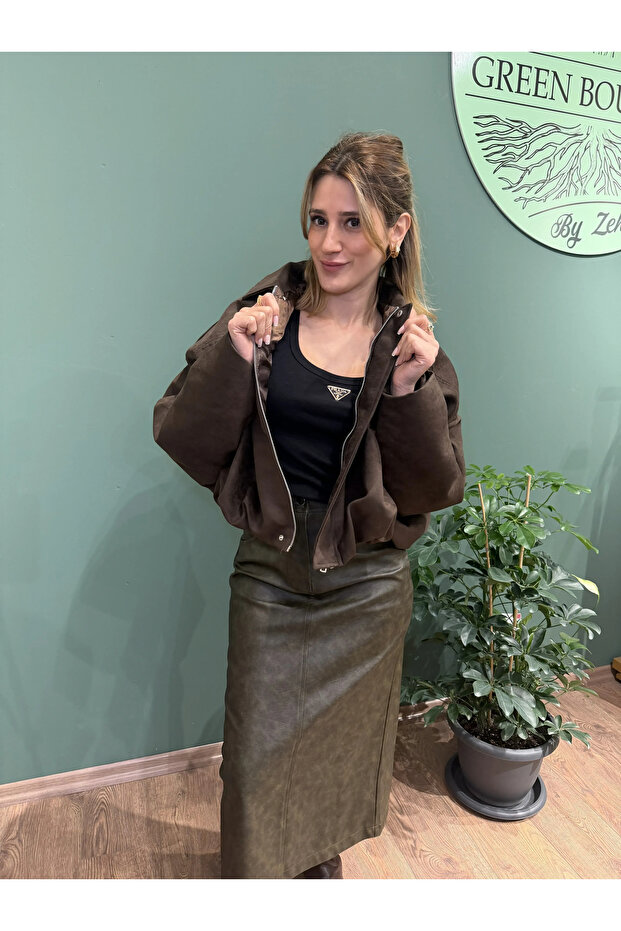 Suede Bomber Jacket - 2