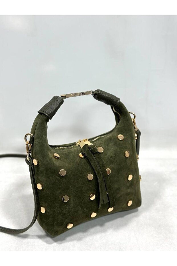 Women's Bag Genuine Suede Leather Trock Shoulder Bag