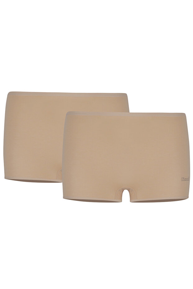 Kadın, %47 Cotton, %47 Modal, %6 Elastan, 2li Basic Short - 1
