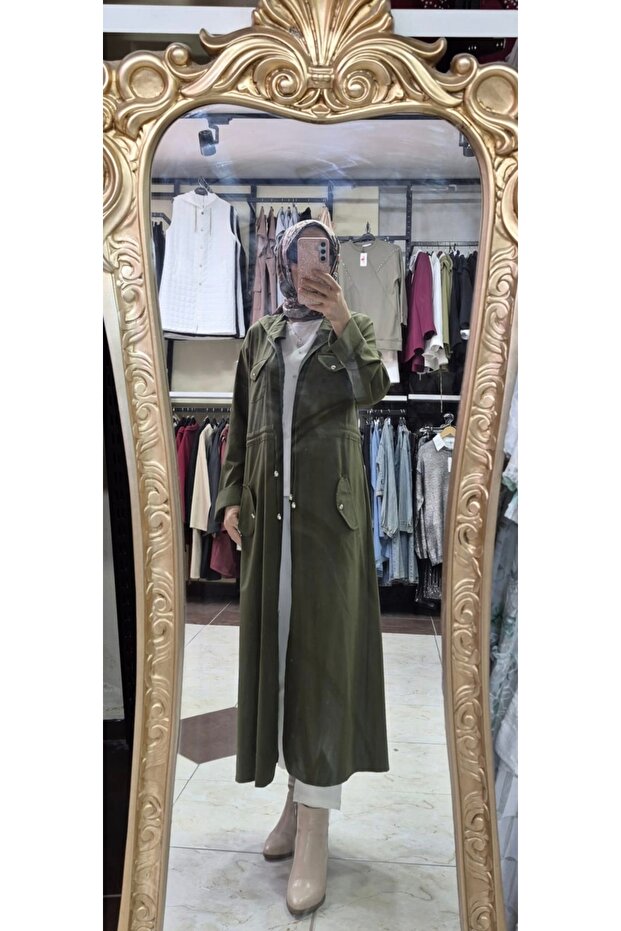 Kapşonlu trençkot - 4