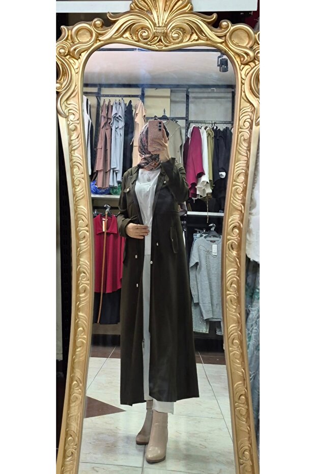 Kapşonlu trençkot - 2