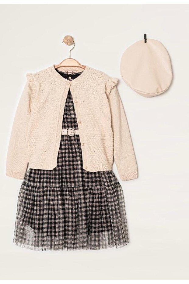 Paris Style Girl's Dress Set 2 Pieces