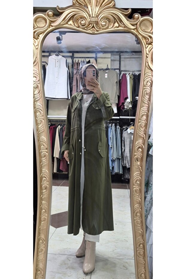 Kapşonlu trençkot - 3