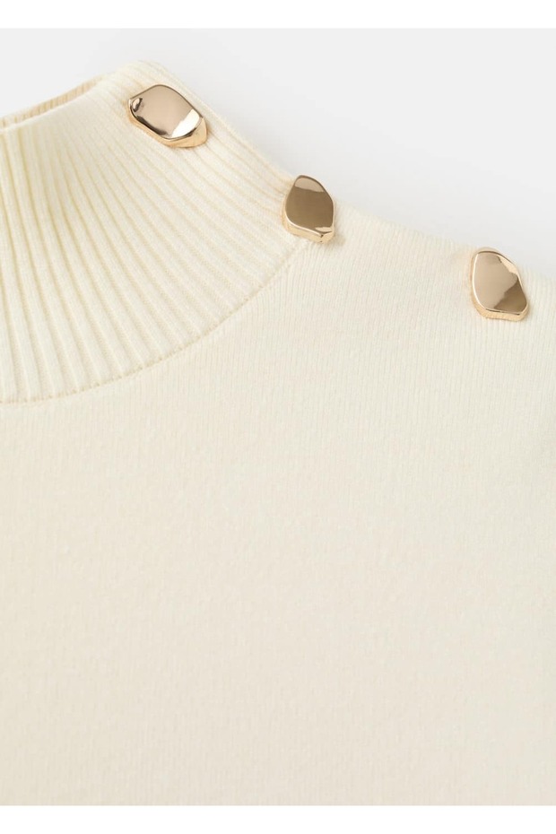 Strass taşlı triko kazak - 7