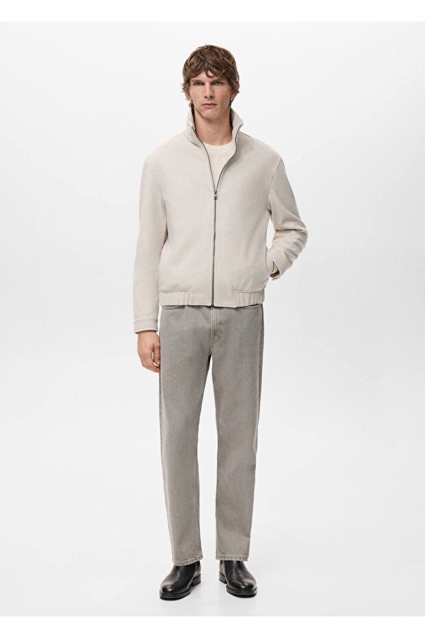 Fermuarlı yün ceket - 2