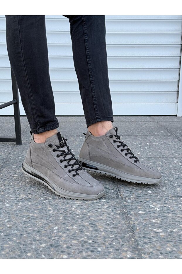 100% Leather Men's Comfortable Everyday Winter Orthopedic Sneakers Boots New Season 40-44