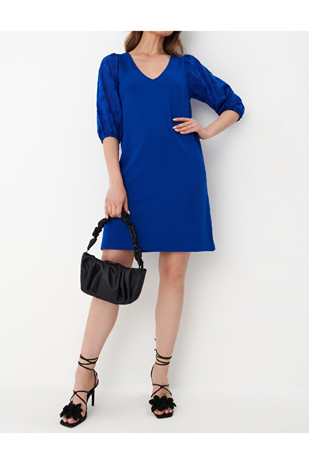 Rochie scurta, Albastru - 1