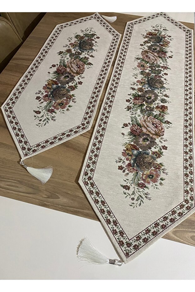 GOBLEN RUNNER ŞÖNİLLİ 2Li SET - 1