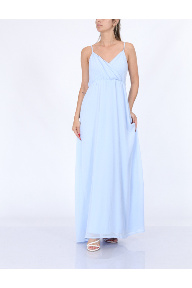 Rochie lunga, Albastru - 1