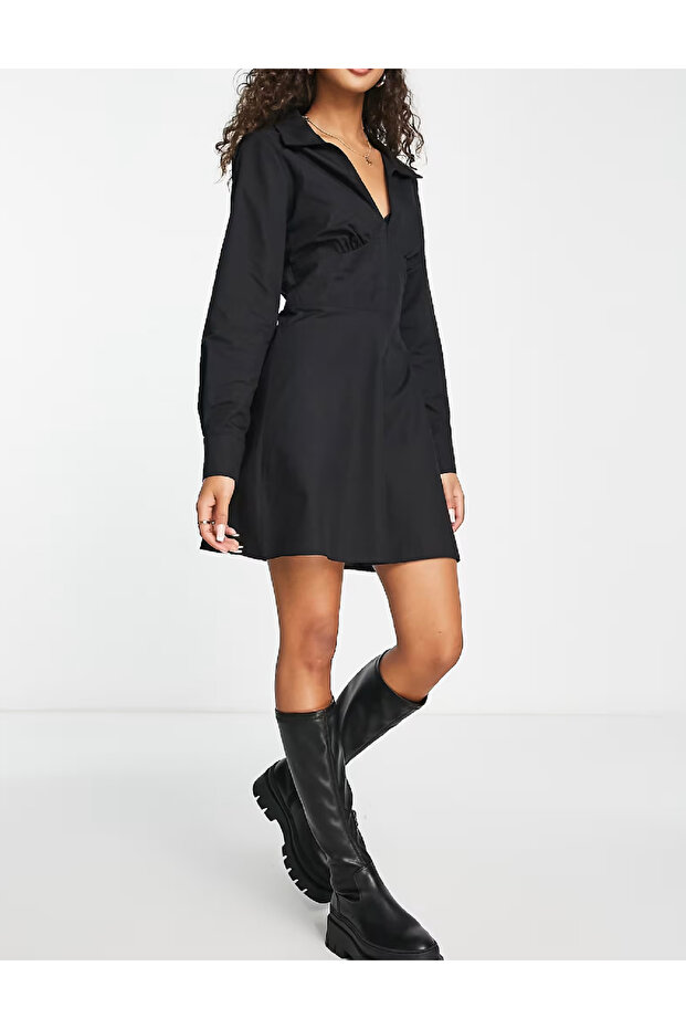 Rochie scurta, Negru - 2