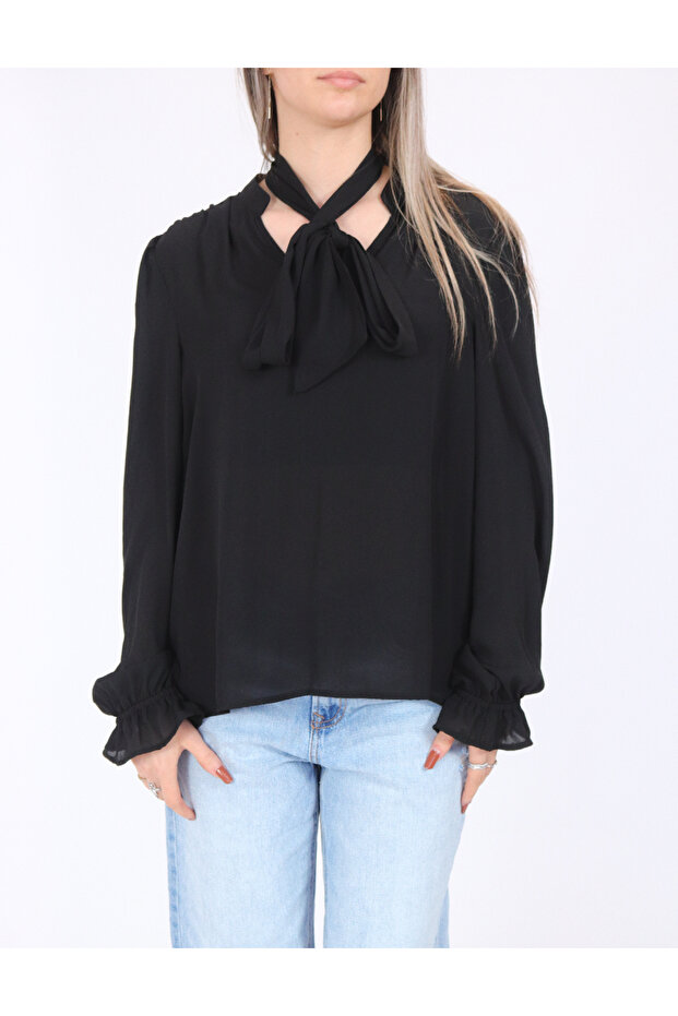 Blouse, Black - 2
