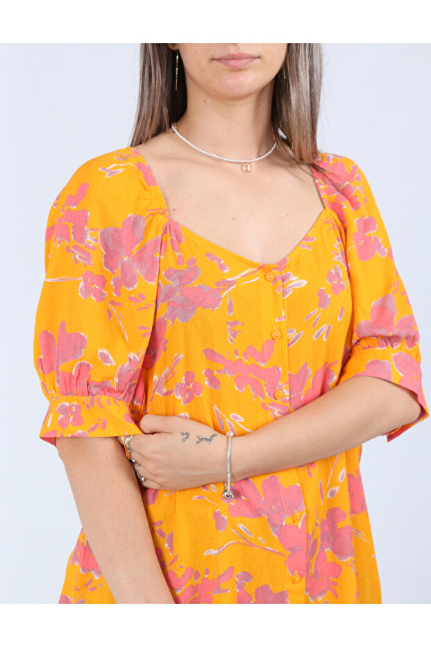 Blouse, Orange - 2