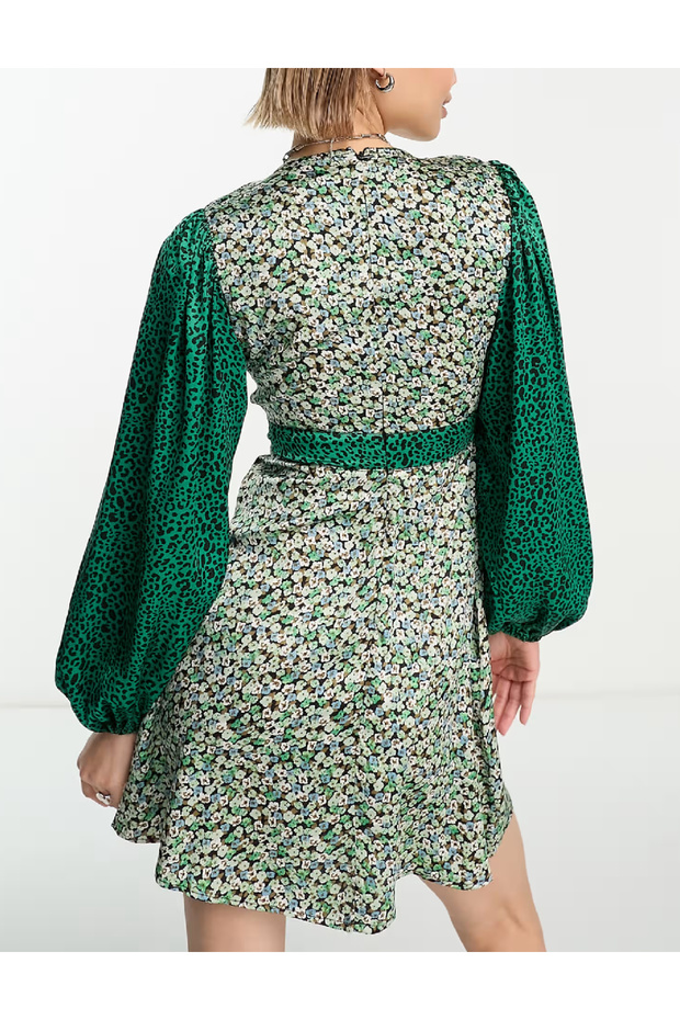 Rochie scurta, Verde - 2