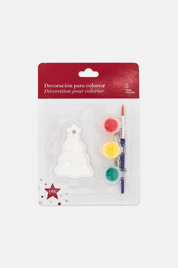 DIY Decoration Ceramic X- Mass Tree Pour Colorier, White