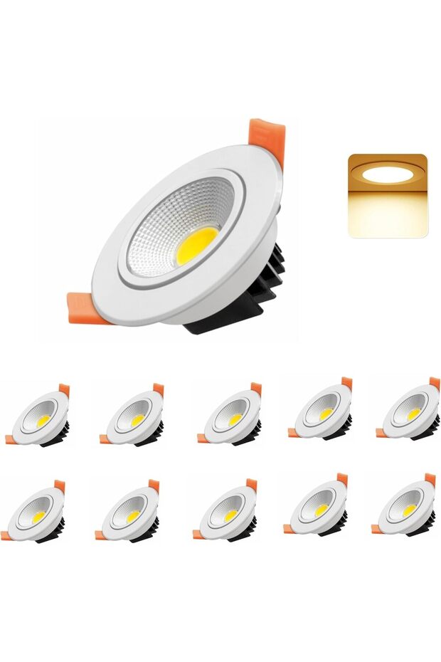 7W Adjustable LED Downlight – Directional Recessed Ceiling Light for Home & Office