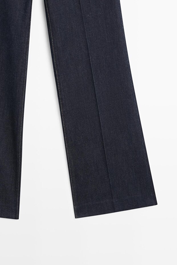 İspanyol paça yüksek bel jean - 7