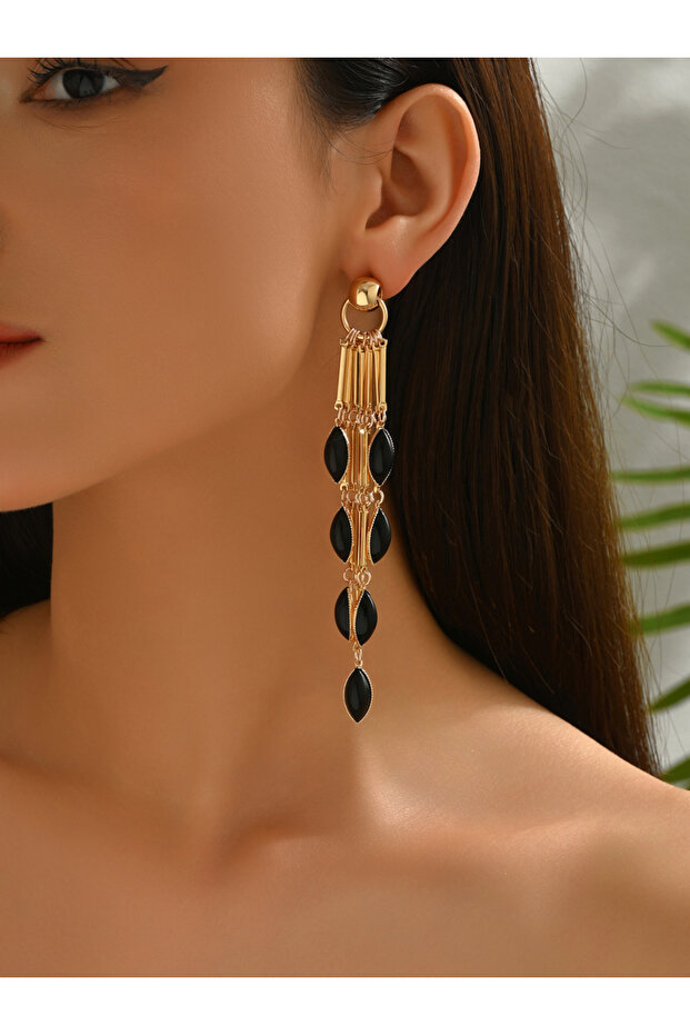 Women Metal Tassel Earrings