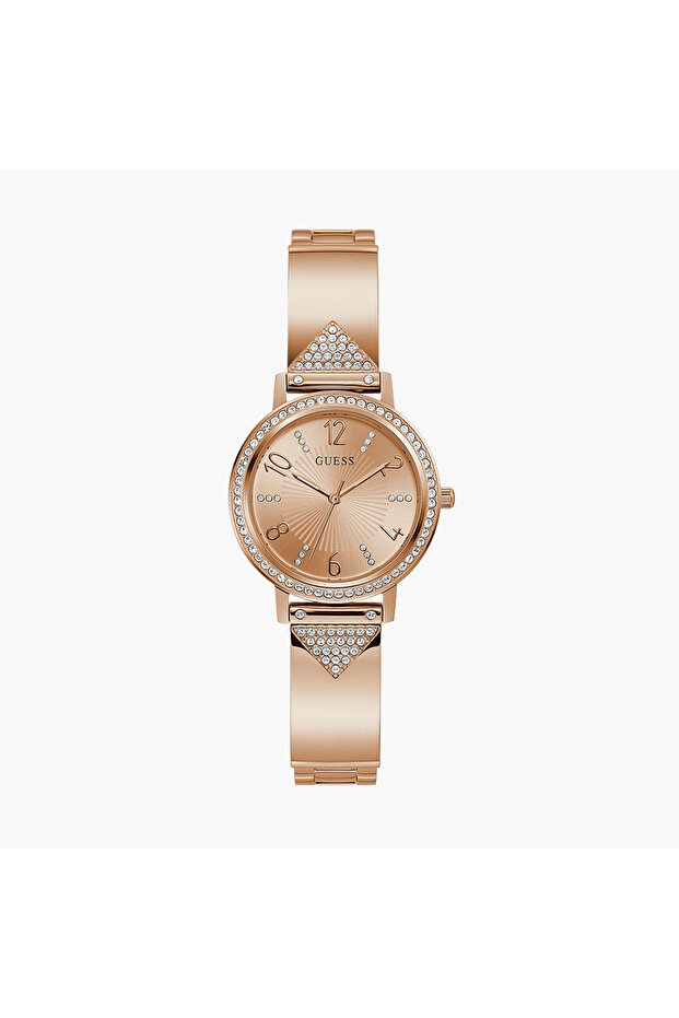 Rose Gold Analog Stainless Steel Strap Watch - GW0474L3