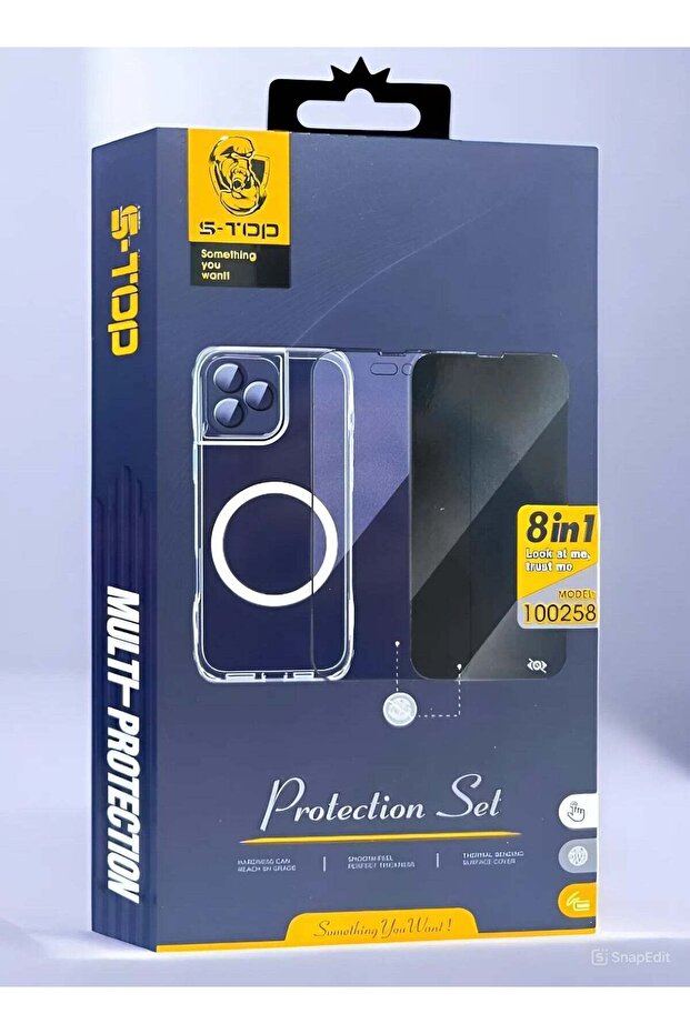 حزمة الحماية الكاملة S-TOP لهاتف iPhone 16 Pro Max