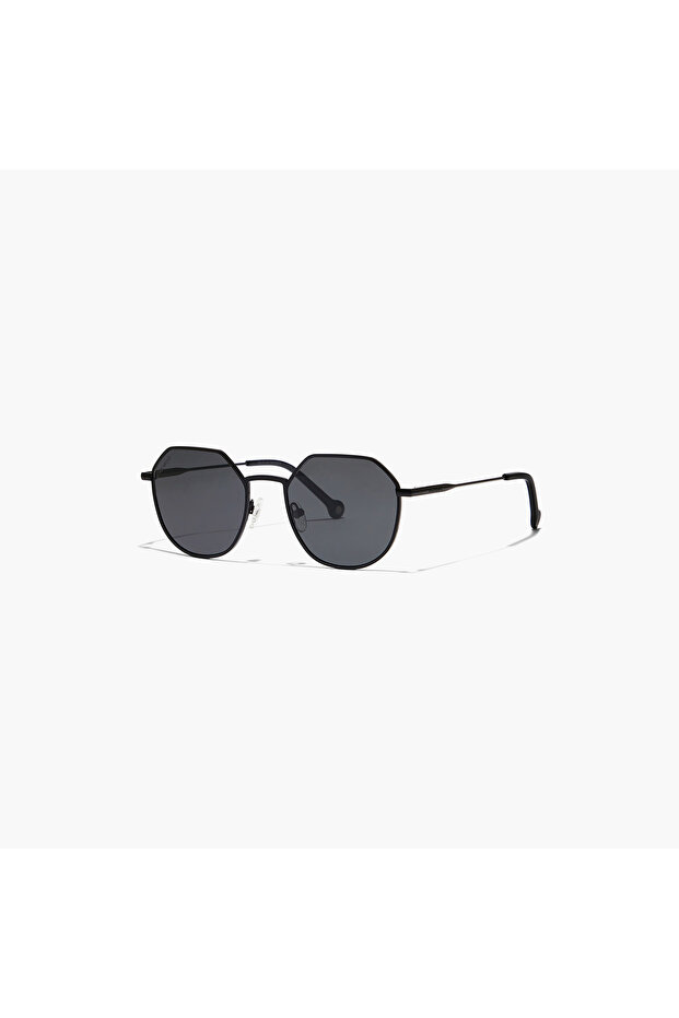 TURN UP Polarized Polarized Black Lens 52 mm Geometric Sunglasses