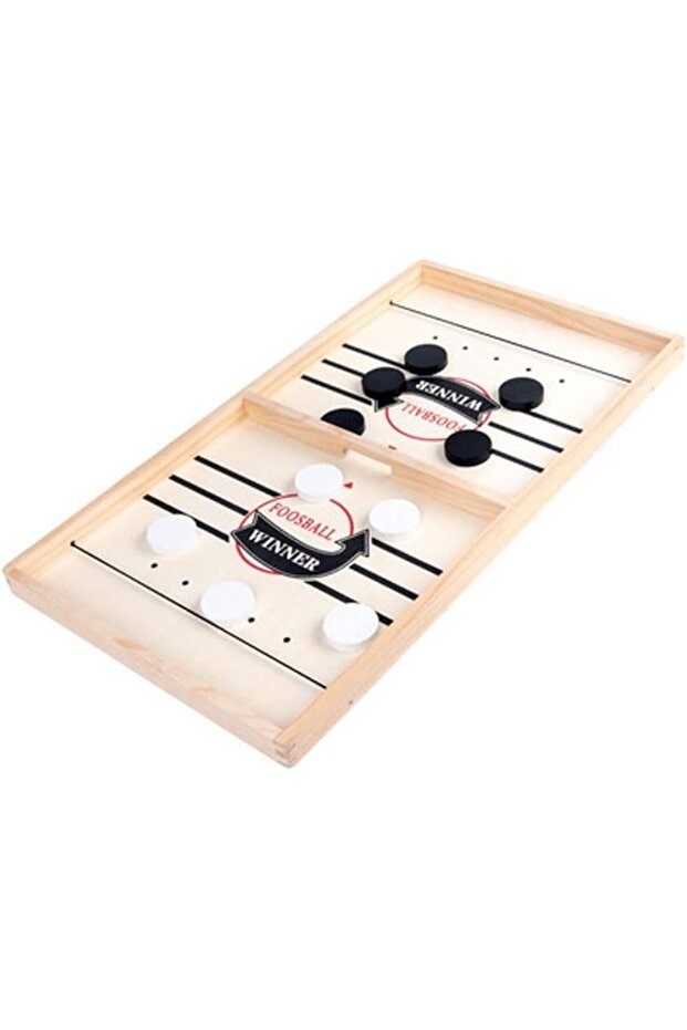 Fast Puck Game Wooden Hockey Chess Table Game (Large)