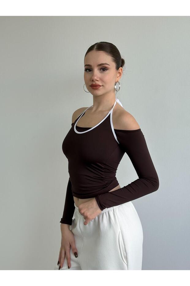 Halter Biyeli Crop - 3