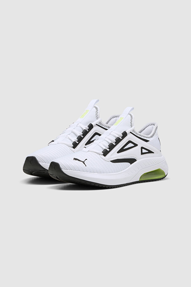 X-Cell Ayro White-Yellow Alert Running Shoes
