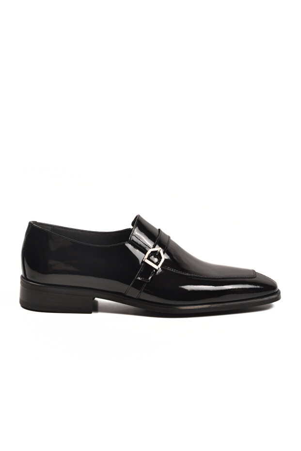 Black Patent Leather Genuine Leather Men's Classic Shoes 3262 m
