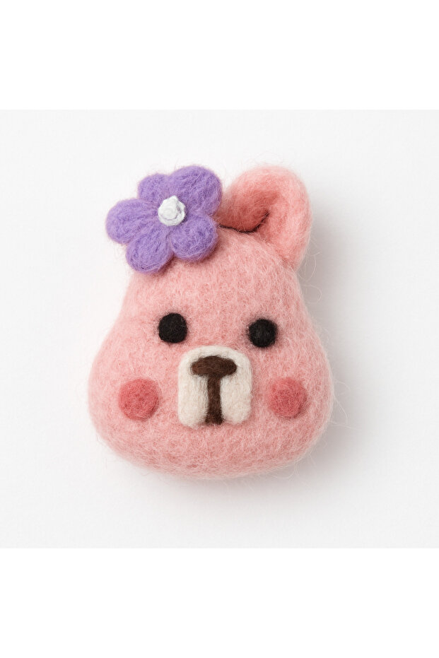 Handmade Felt Figure Brooch Buckle Crown Ornament – Cute Felt Accessory 21