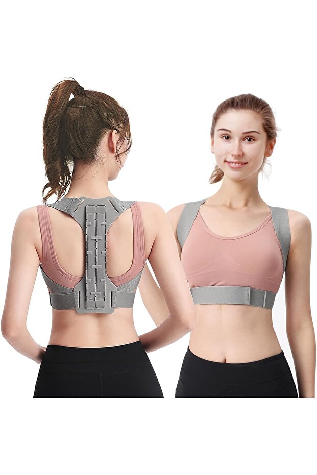 Back Corrector - Breathable Posture Brace, Adjustable Shoulder Support, Medium - 1