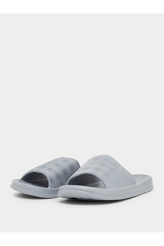 Checked Slip-On Slides - 2