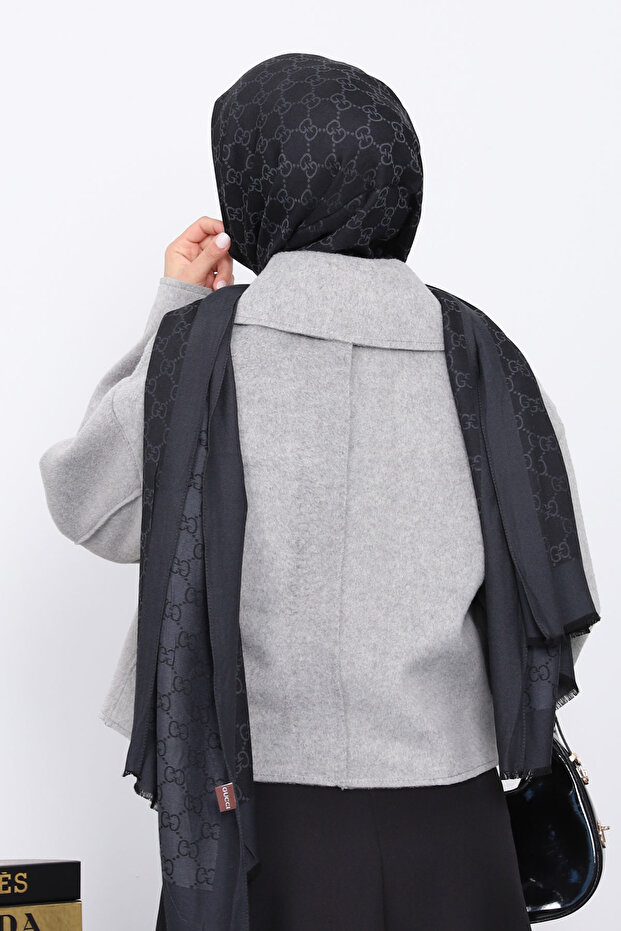 سترة قصيرة رمادية اللون بأزرار - 4