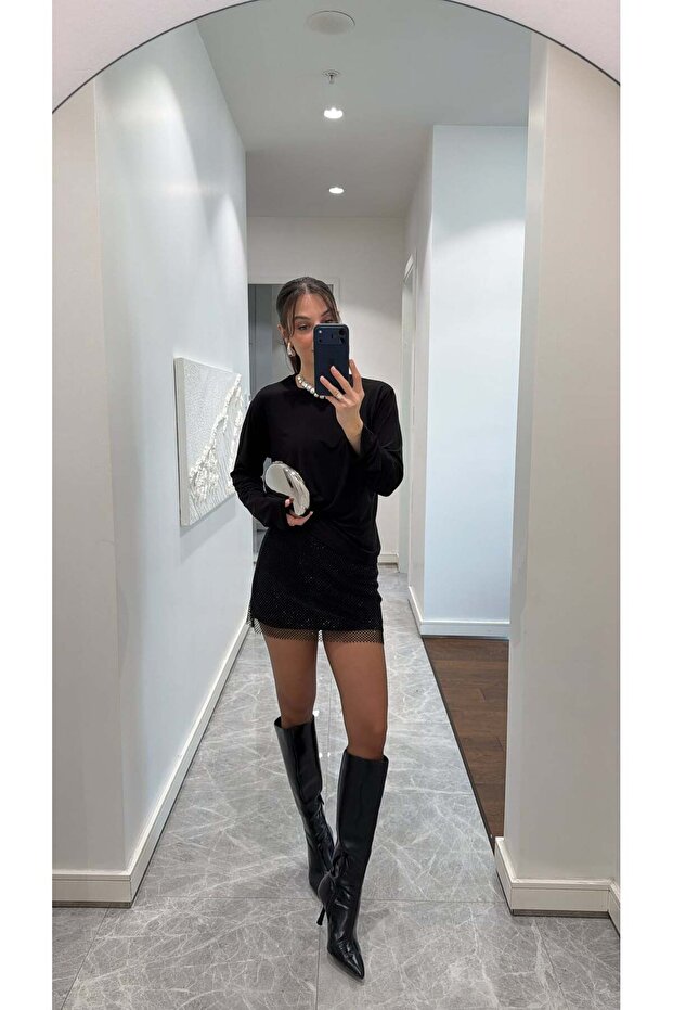 BİSİKLET YAKA BASİC BLUZ - 5